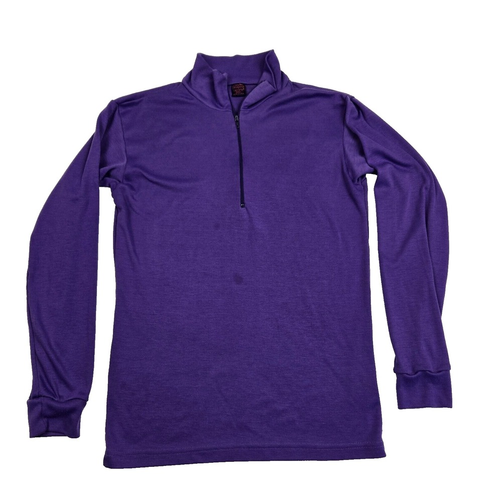 PATAGONIA Shirt Mens S Capilene Baselayer‎ Midweight Purple Thermal 1/4 Zip